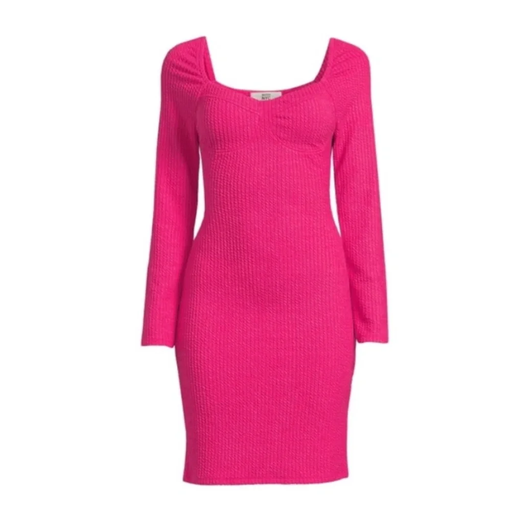 Madden NYC~NWT~Women’s Textured Dress in Punk Pink~Size XXL - Picture 2 of 10